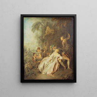 JeanBaptiste Pater - Fte galante with Six Figures near a Fountain.webp