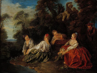 Les Plaisirs du bain - Jean-Baptiste Pater — artwork view