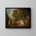 Les divertissements champêtres - Jean-Baptiste Pater — framed artwork on a wall