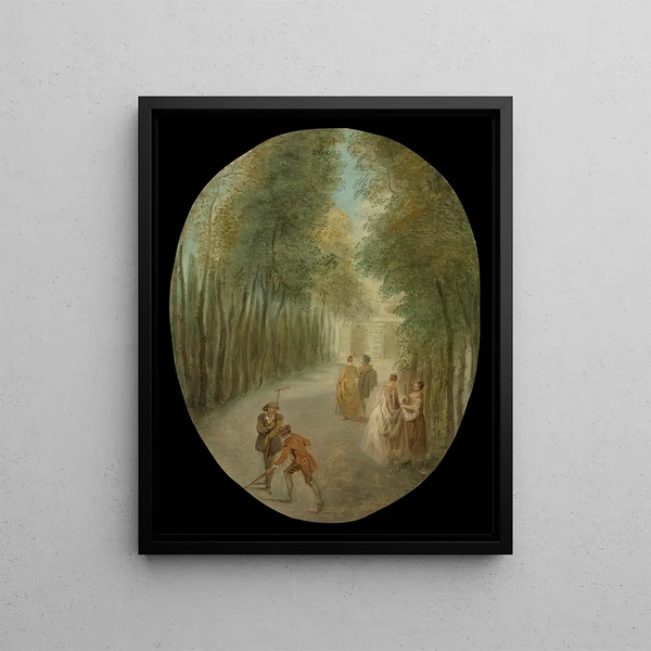 Spring Painting - Jean-Baptiste Pater — framed artwork on a wall