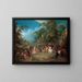 La Foire à Bezons - Jean-Baptiste Pater — framed artwork on a wall