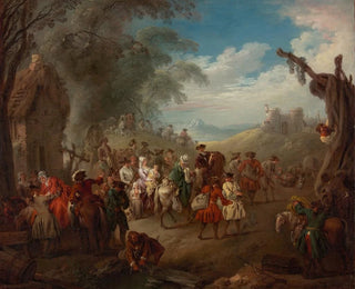 Troops on the march - Jean-Baptiste Pater — artwork view