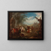 Troops on the march - Jean-Baptiste Pater — framed artwork on a wall