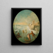Winter – Jean-Baptiste Pater — skaters and sledge on ice, framed art print on a wall