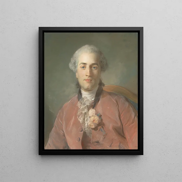Journal of Olivier 1724-1783 - Jean-Baptiste Perronneau — framed artwork on a wall