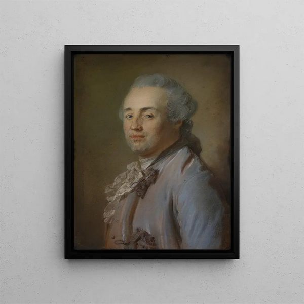 The Marquis de Marigny - Jean-Baptiste Perronneau — framed artwork on a wall