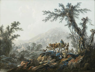 Pastoral Landscape - Jean-Baptiste Pillement — artwork view