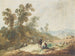 Pastoral landscape painting - Jean-Baptiste Pillement — artwork view