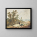 Pastoral landscape painting - Jean-Baptiste Pillement — framed artwork on a wall