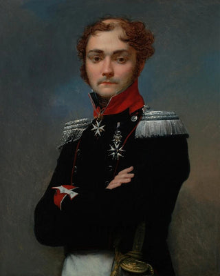 JeanBaptiste Regnault - Portrait of CharlesLouis Regnault an Officer from the Napoleonic Wars.webp