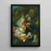 Nature morte dans un parc avec une urne de Vénus et Adonis - Jean-Baptiste Robie — framed artwork on a wall