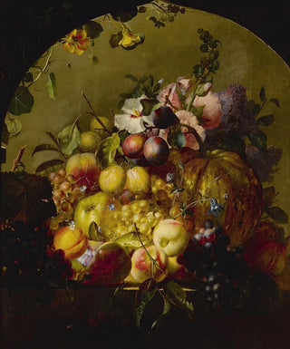 JeanBaptiste Robie - Still Life With Fruit And Flowers.webp