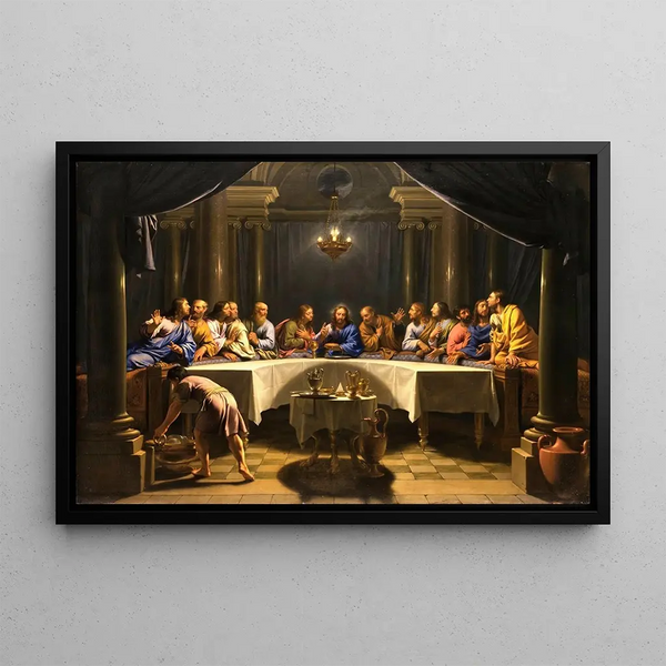 The Last Supper - Jean-Baptiste de Champaigne — framed artwork on a wall