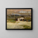 At the foot of the pole, fragment of the panorama of the Battle of Champigny - Jean-Baptiste Édouard Detaille — framed artwork on a wall