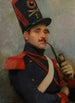 Self-portrait in French cavalry artillery uniform - Jean-Baptiste Édouard Detaille — artwork view