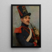 Self-portrait in French cavalry artillery uniform - Jean-Baptiste Édouard Detaille — framed artwork on a wall