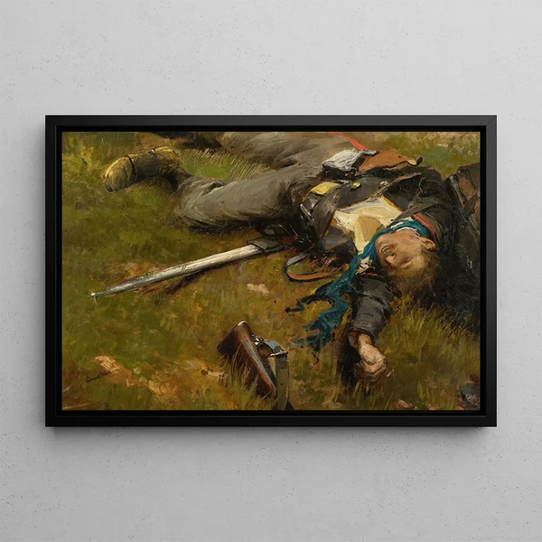 Soldier - Jean-Baptiste Édouard Detaille — framed artwork on a wall