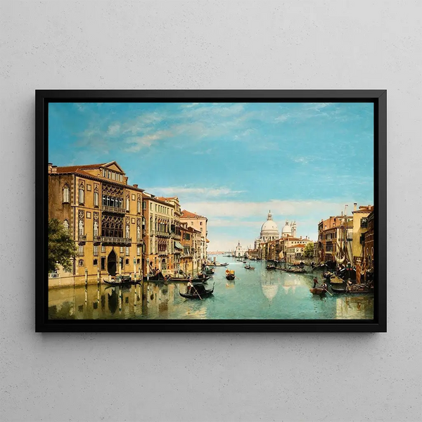 Le Grand Canal Venice - Jean-Baptiste van Moer — framed artwork on a wall