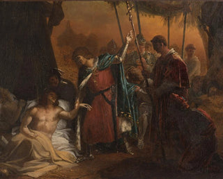 Saint Louis malade visitant les pestilents - Jean-Bruno Gassies — artwork view