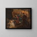 Saint Louis malade visitant les pestilents - Jean-Bruno Gassies — framed artwork on a wall