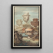 Fantasy of ruins, vases and urns - Jean-Charles Delafosse — framed artwork on a wall