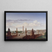 La place de la Concorde vue de la terrasse du bord de l'eau, le roi Louis-Philippe traverse la place en voiture - Jean-Charles Geslin — framed artwork on a wall