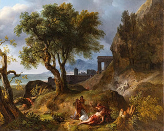 La Mort d'Hippolyte - Jean-Charles Joseph Rémond — artwork view