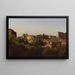 Vue du Colisée et de l'Arc de Constantin depuis le Palatin - Jean-Charles Joseph Rémond — framed artwork on a wall