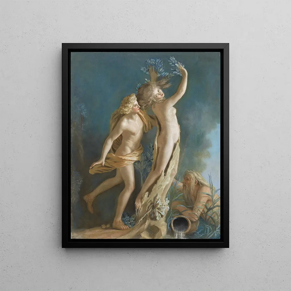 Apollon et Daphné - Jean-Étienne Liotard — framed artwork on a wall