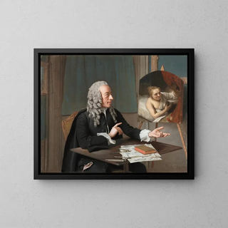 François Tronchin Painting - Jean-Étienne Liotard — framed artwork on a wall