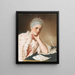 Portrait of Mrs. Jacquet - Jean-Étienne Liotard — framed artwork on a wall