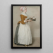 La Belle Chocolatière - Jean-Étienne Liotard — framed artwork on a wall