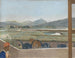 View of Mont Blanc massif from the artists' studio in Geneva with a self-portrait - Jean-Étienne Liotard — artwork view