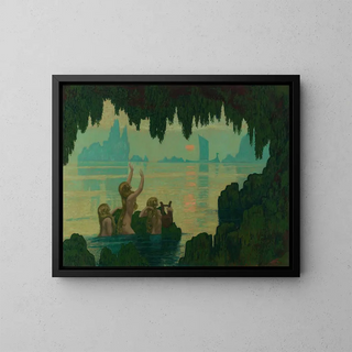 Chants sur l'eau - Jean-Francis Auburtin — framed artwork on a wall