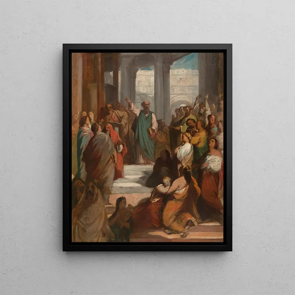 Saint Paul at Ephesus - Jean - François Béranger — framed artwork on a wall
