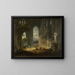 Ruines fantastiques avec une scène pastorale - Jean-François Depelchin — framed artwork on a wall