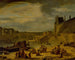 La Grande Galerie du Louvre and the Pont Royal seen from the port Saint-Nicolas - Jean-François Depelchin — artwork view