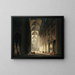 Interior view painting of Notre-Dame - Jean-François Depelchin — framed artwork on a wall