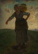 A Norman milkmaid at Gréville - Jean-François Millet — artwork view