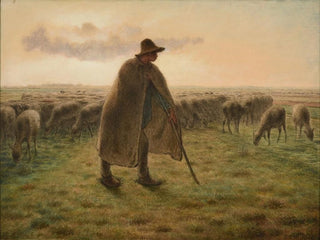 Berger gardant son troupeau - Jean-François Millet — artwork view