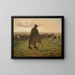 Berger gardant son troupeau - Jean-François Millet — framed artwork on a wall