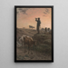 Reminder of the cows - Jean-François Millet — framed artwork on a wall