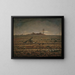 La plaine de Chailly avec herse et charrue - Jean-François Millet — framed artwork on a wall