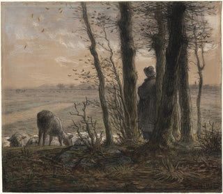 Falling Leaves Painting - Jean-François Millet — artwork view