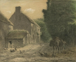 Farm at Gruchy - Jean-François Millet — artwork view