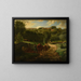 Hameau Cousin Gréville - Jean-François Millet — framed artwork on a wall