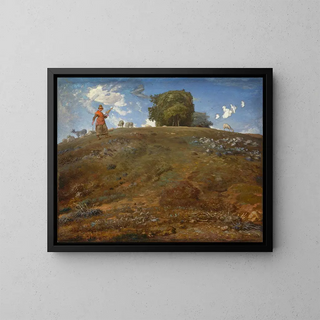 in Auvergne - Jean-François Millet — framed artwork on a wall