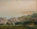 The Sea viewed from the top of the Landemer cliff - Jean-François Millet — artwork view