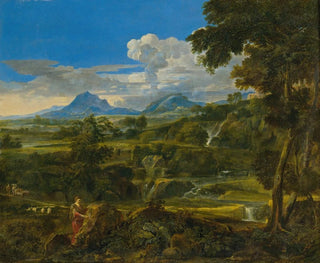 Landscape with Shepherds - Jean-François Millet — artwork view