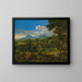 Landscape with Shepherds - Jean-François Millet — framed artwork on a wall